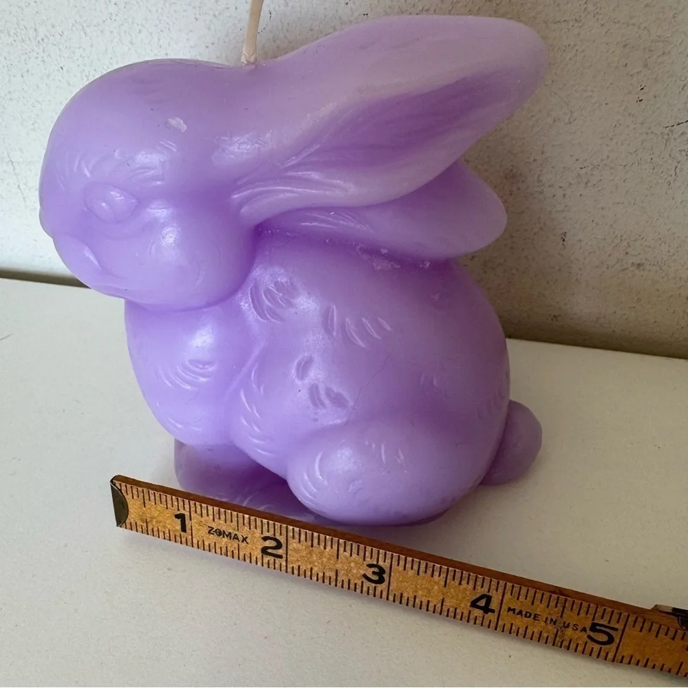 Pier 1 Pastel Lavender Purple Easter Bunny Candles Set of 2